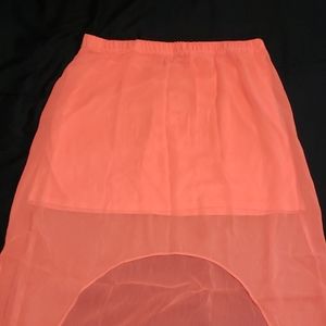 Neon Hi-Low Skirt